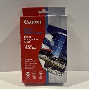 Canon PIXMA Matte Photo Paper MP-101 4X6 120 Sheets NEW, Sealed